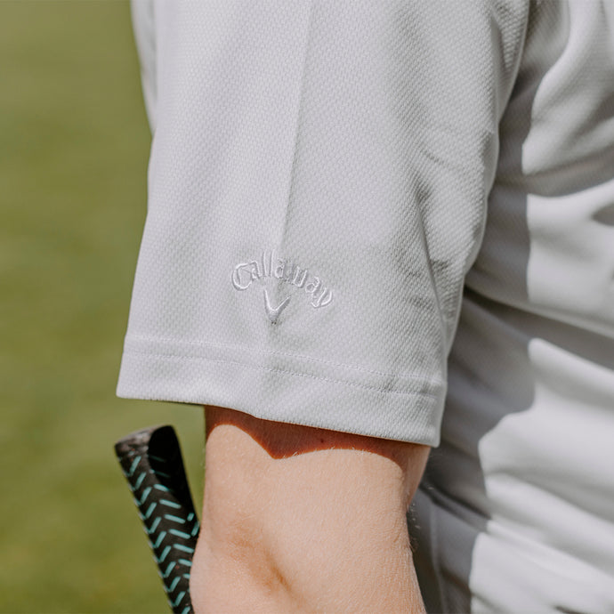 Phi Psi White Callaway Greek Letter Golf Polo