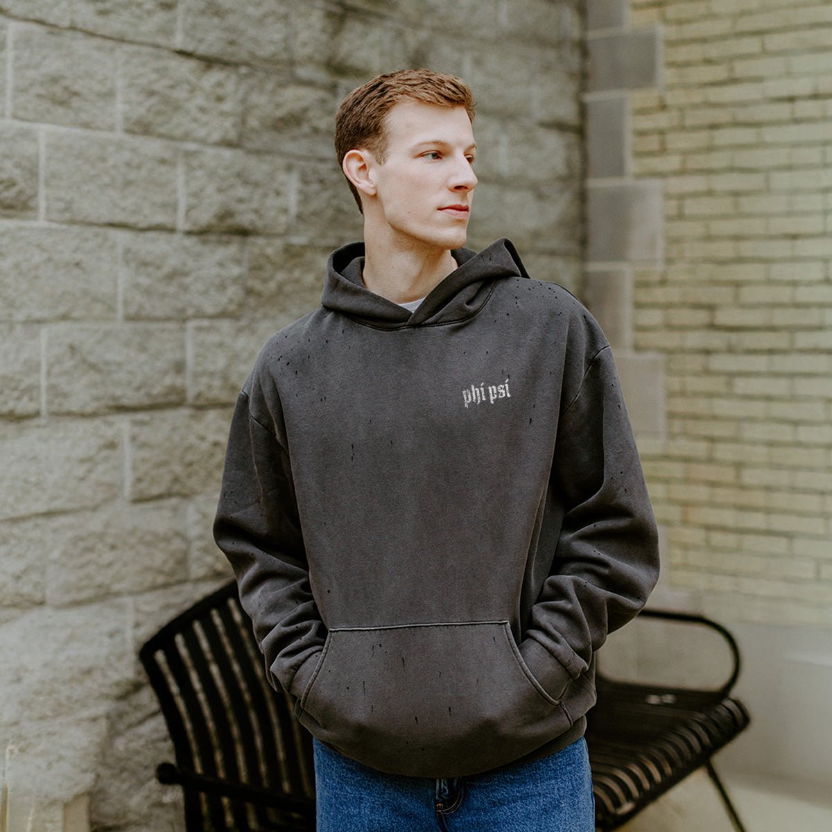 Phi Psi Iron Brotherhood Heavyweight Hoodie