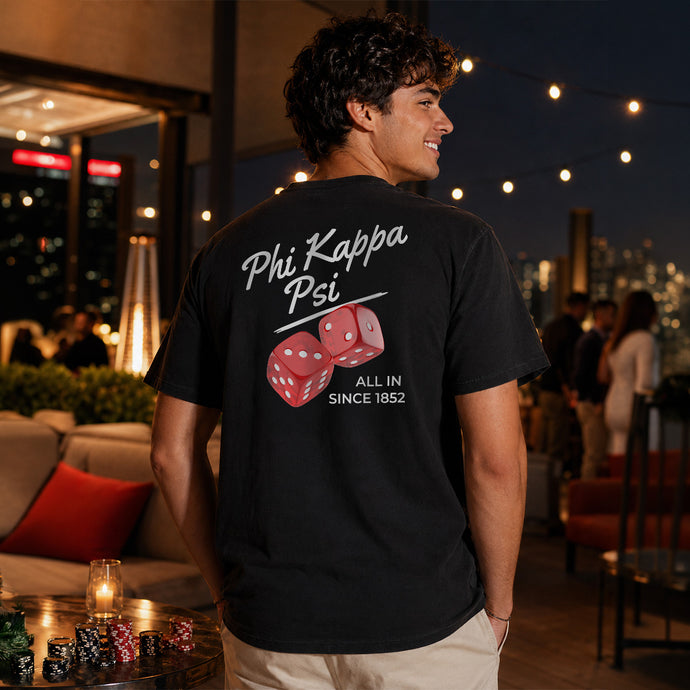 New! Phi Psi High Roller Tee