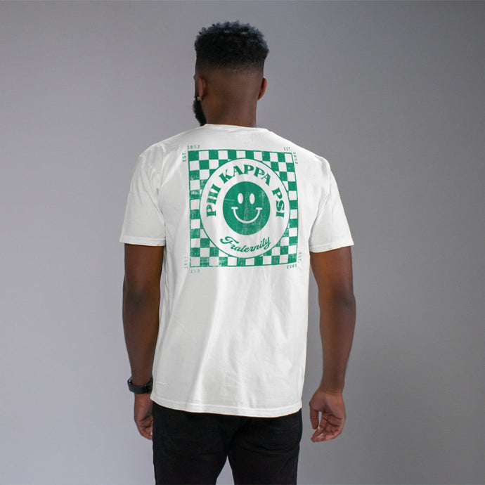 Phi Psi Comfort Colors Retro Smiley Short Sleeve Tee