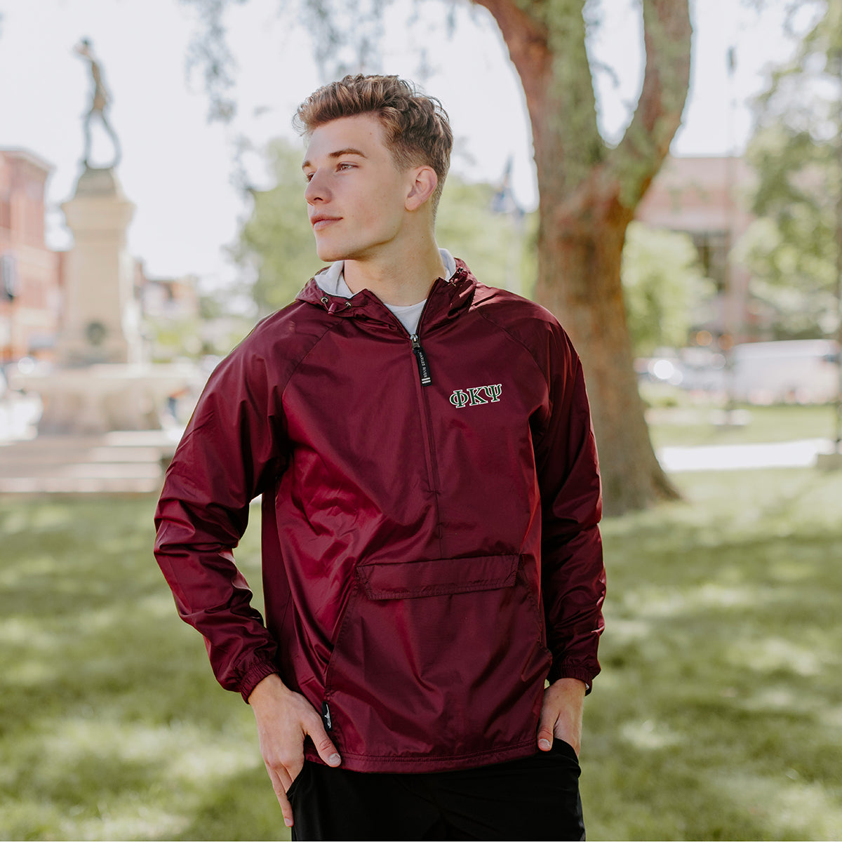 Phi Psi Classic 1/4 Zip Rain Jacket