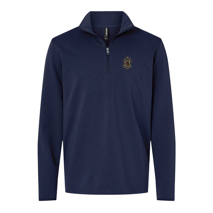 New! Phi Psi Embroidered Crest Quarter Zip Phi Kappa Psi