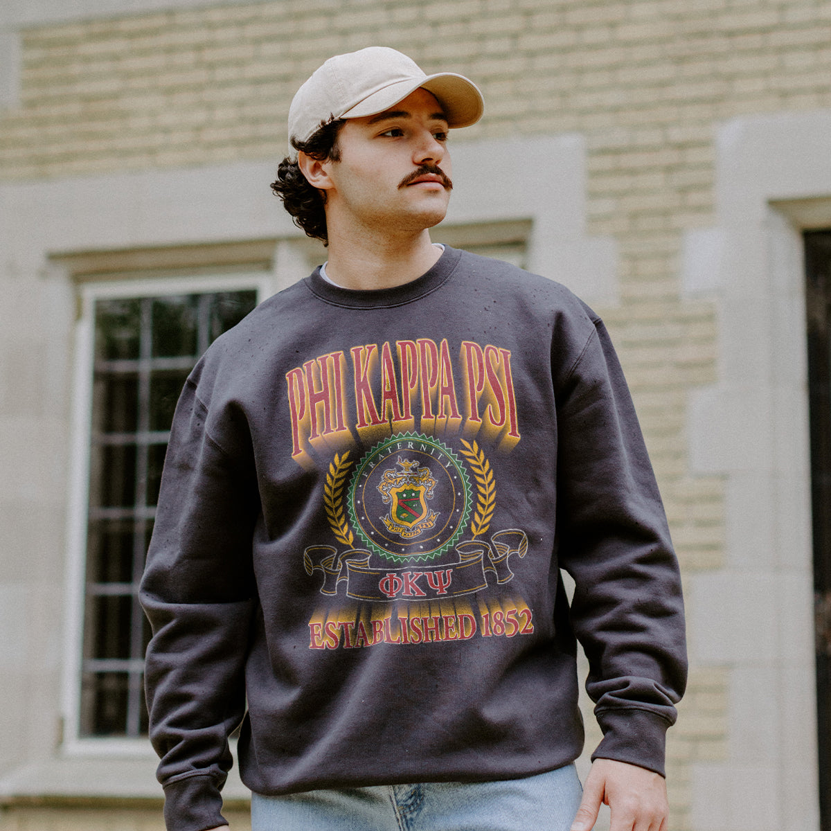 Phi Kappa PsiFraternity Heavyweight Graphic Crewneck