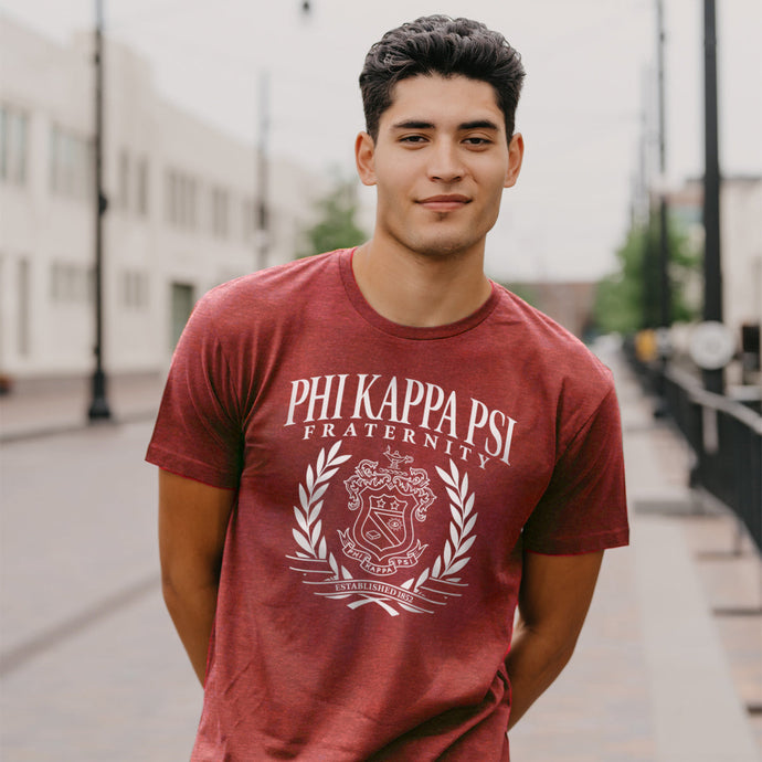 Phi Psi Legacy Crest Tee Shirt