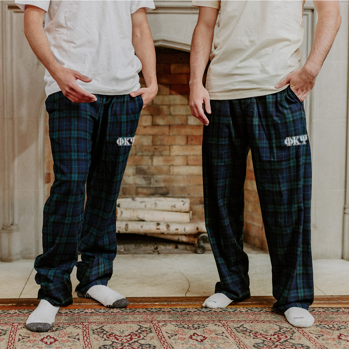 Phi Psi Blackwatch Plaid Flannel Pants