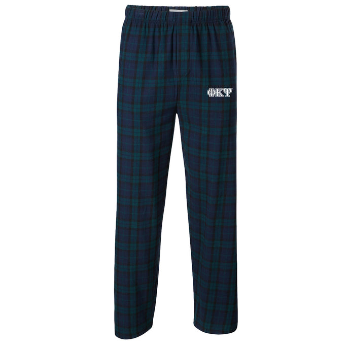 Phi Psi Blackwatch Plaid Flannel Pants