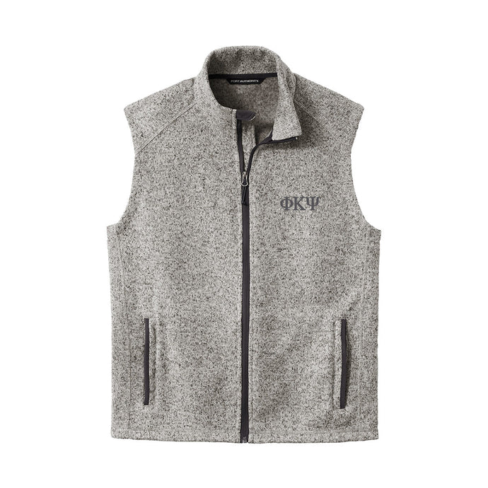 Phi Psi Heather Grey Vest
