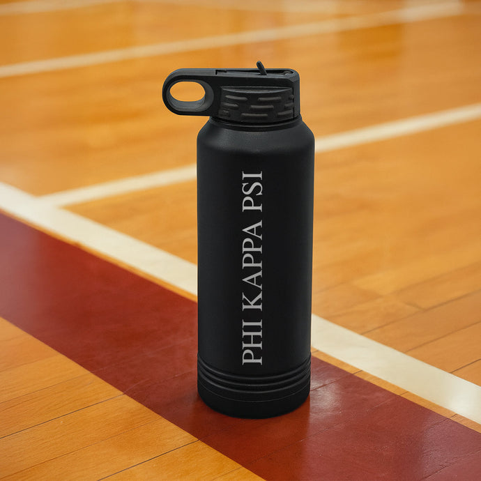 Phi Kappa Psi Black Water Bottle