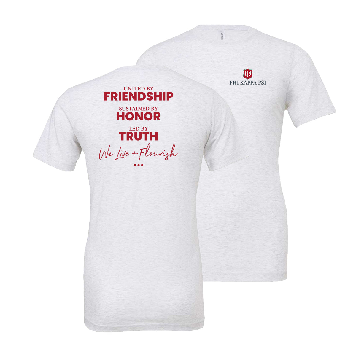 Phi Psi Live And Flourish Tees