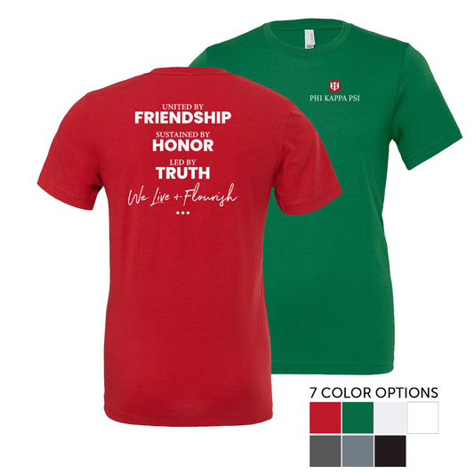 Phi Psi Live And Flourish Tees