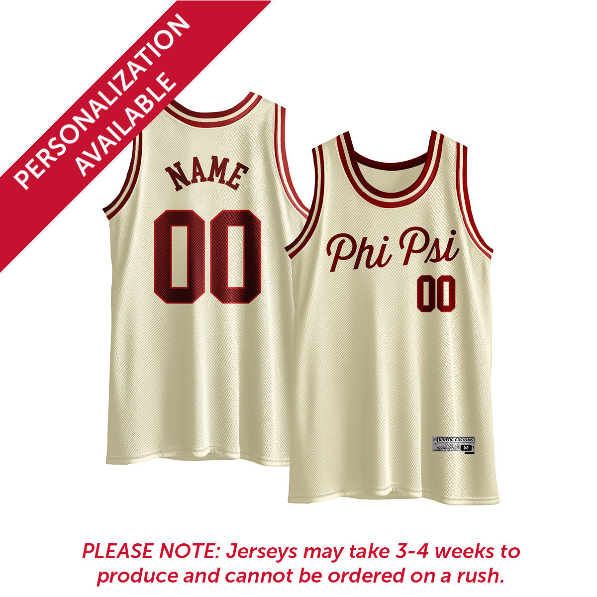 Phi Psi Retro Basketball Jersey.