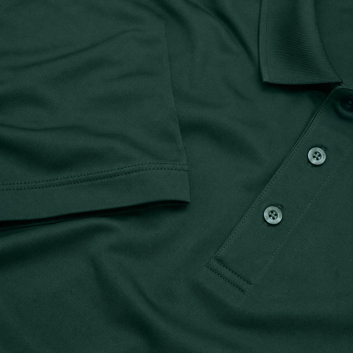 Close up image of pique polo.