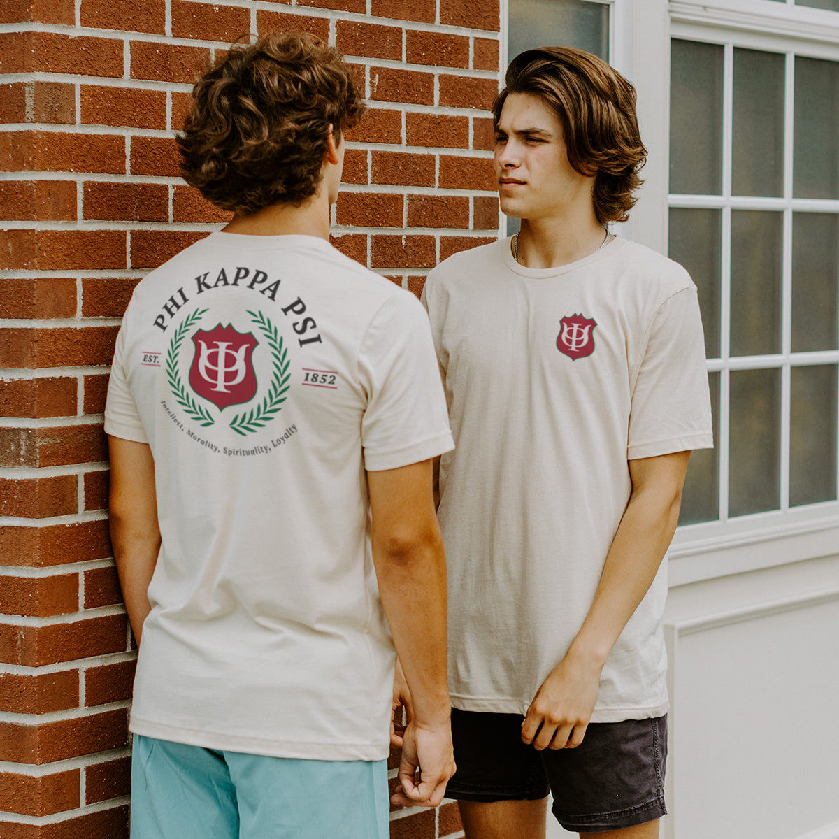 Phi Psi Shield Lightweight Short Sleeve Tee