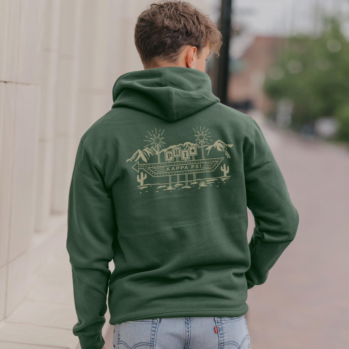 Phi Psi Western Vintage Motel Hoodie