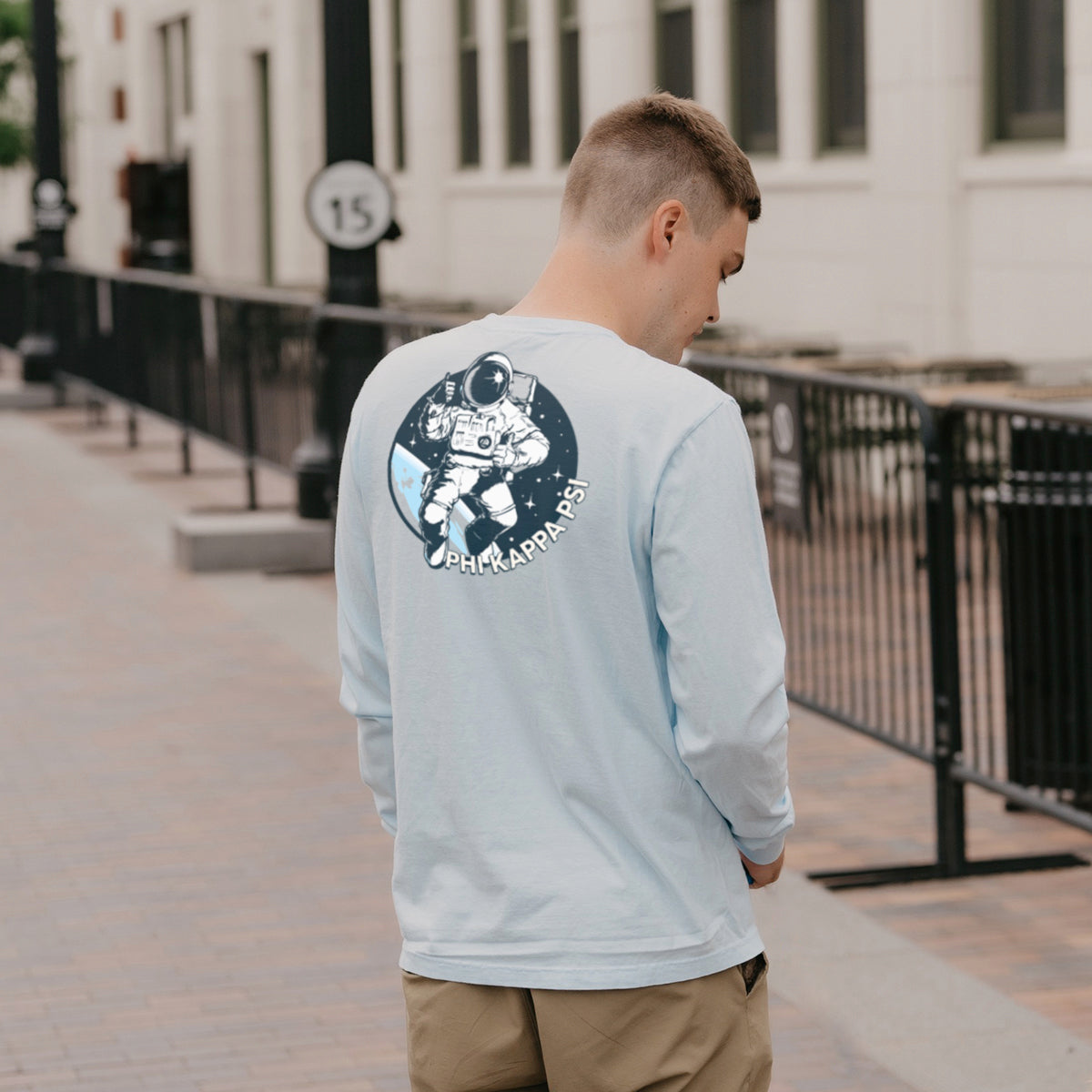 Phi Psi Space Age Long Sleeve Pocket Tee