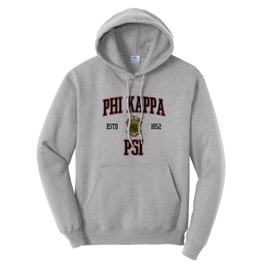 Phi Psi Classic Crest Hoodie