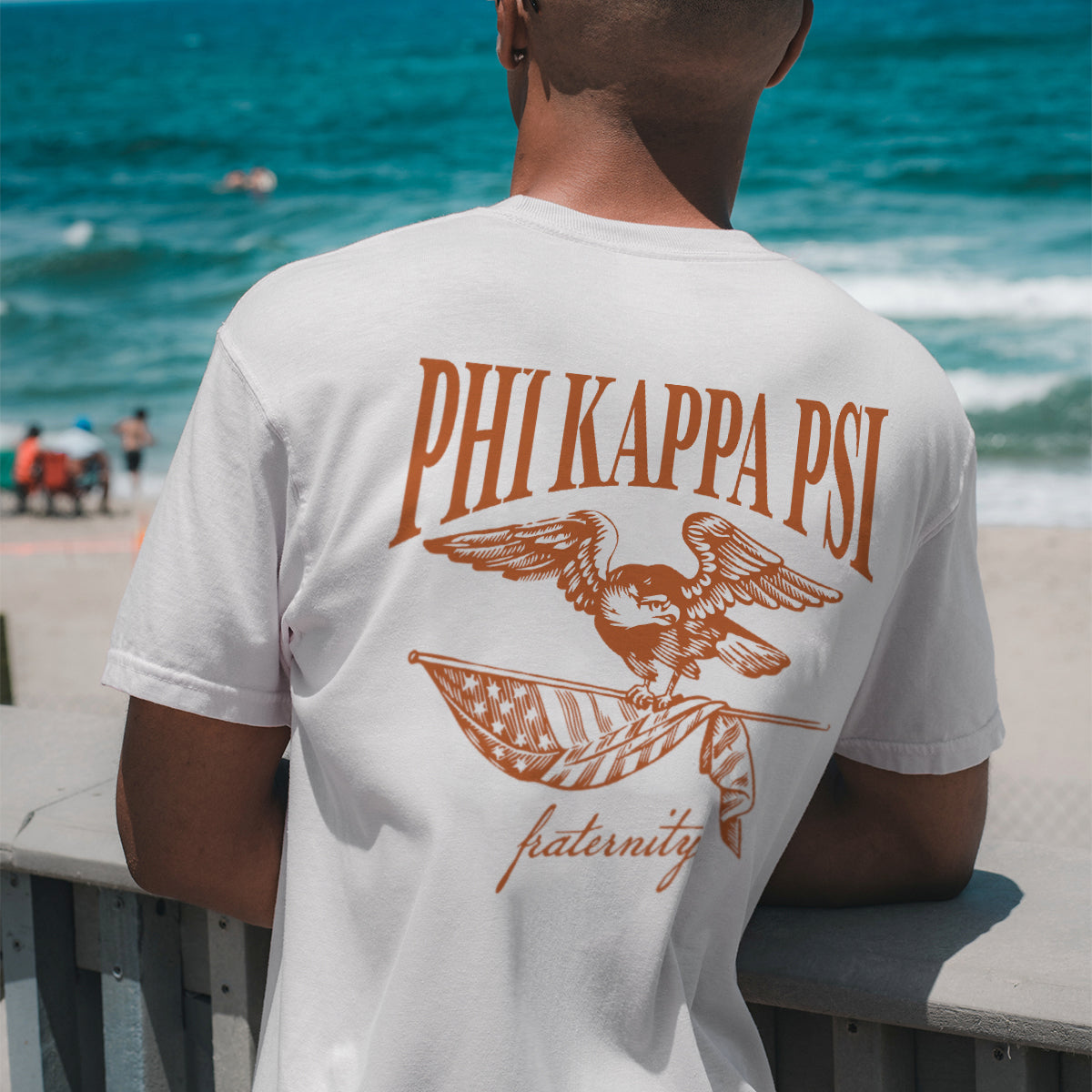 Phi Psi Freedom White Short Sleeve Tee