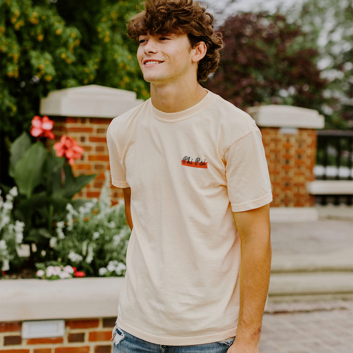Phi Psi Neutral Western Tee