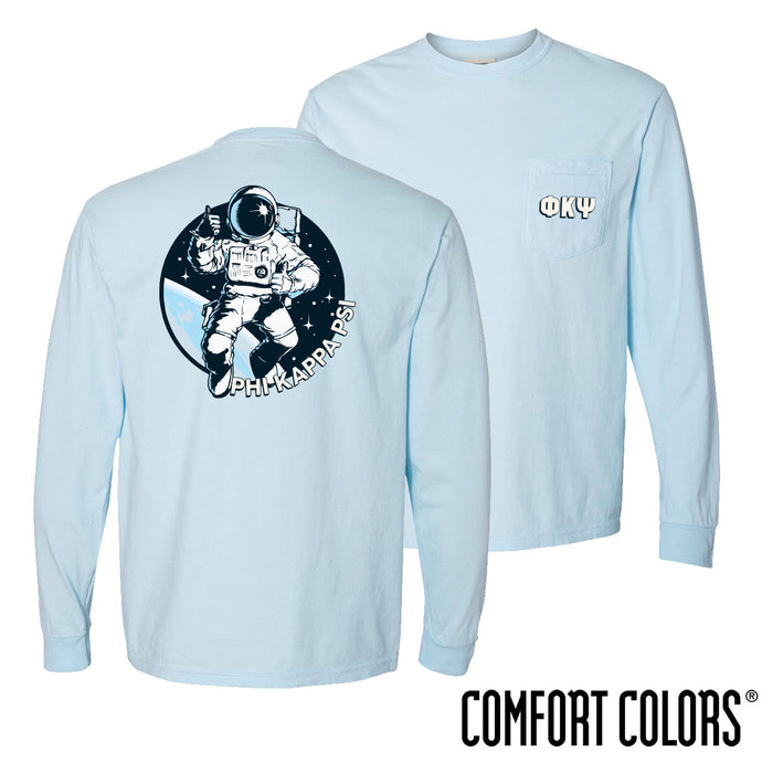 Phi Psi Space Age Long Sleeve Pocket Tee