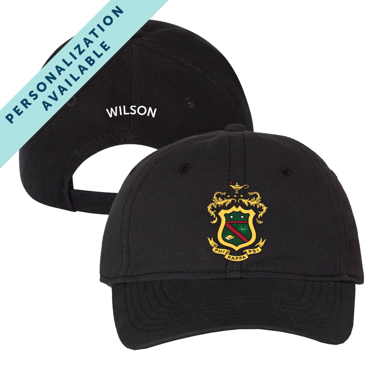 Phi Psi Classic Crest Ball Cap | Phi Kappa Psi | Headwear > Billed hats