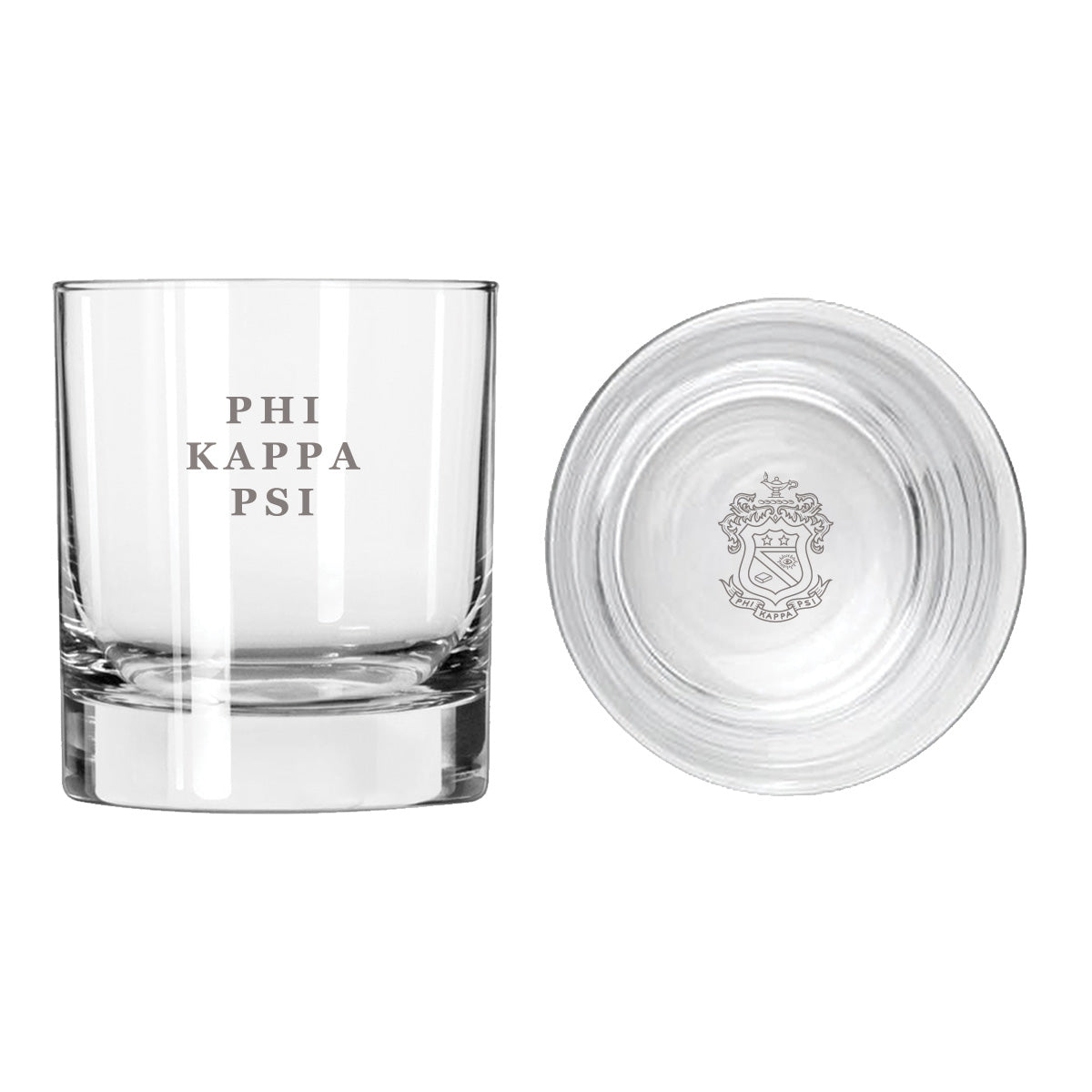 Phi Psi Fraternity Legacy Rocks Glass