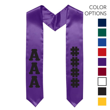 Phi Psi Pick Your Own Colors Graduation Stole | Phi Kappa Psi | Apparel > Stoles