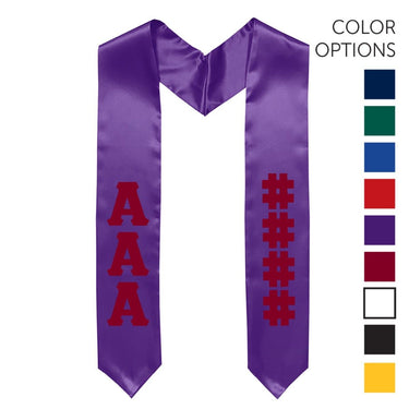 Phi Psi Pick Your Own Colors Graduation Stole | Phi Kappa Psi | Apparel > Stoles