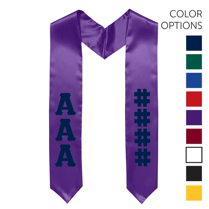 Phi Psi Pick Your Own Colors Graduation Stole | Phi Kappa Psi | Apparel > Stoles