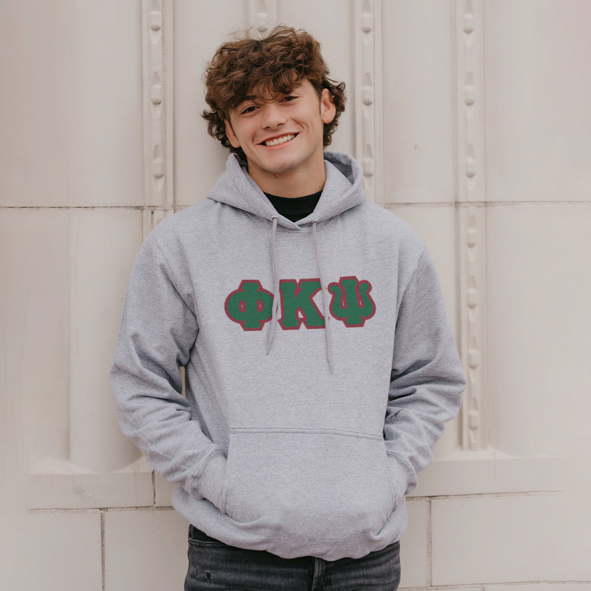 Phi Psi Greek Letter Graphic Hoodie