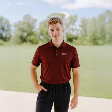 Phi Kappa Psi Maroon Callaway Opti-Vent Polo, perfect for a game of golf.