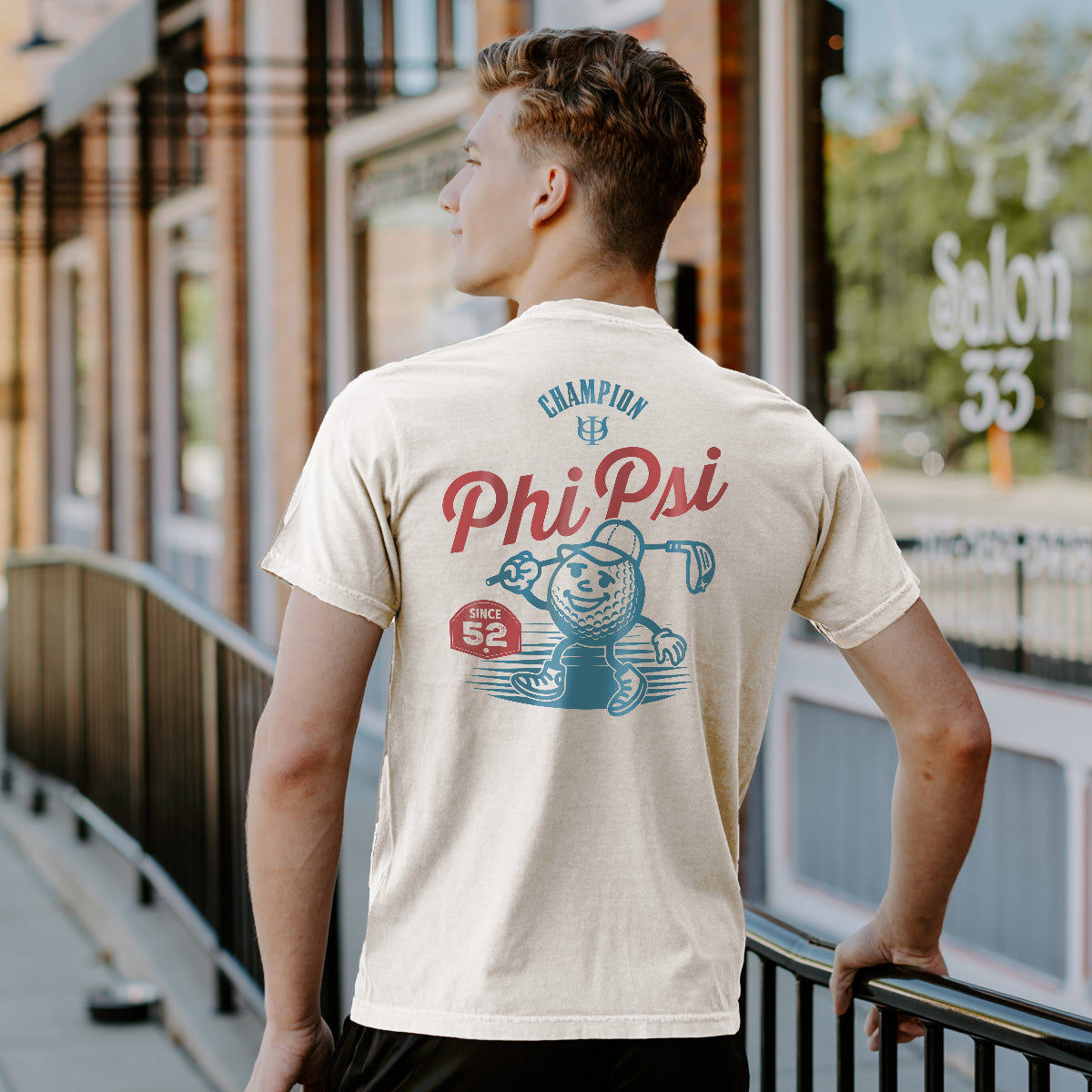 New! Phi Psi Classic Swing Short Sleeve Tee