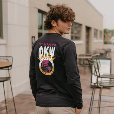 Phi Psi Retro Worldwide Long Sleeve Tee