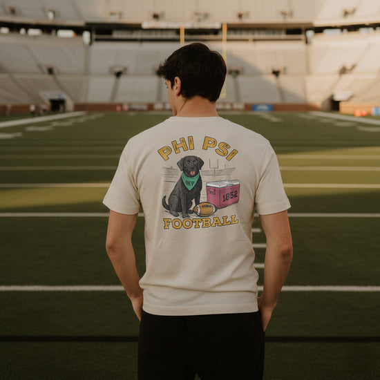 Phi Kappa Psi fraternity merch, Comfort Colors Linebacker Lab Short Sleeve Tee.