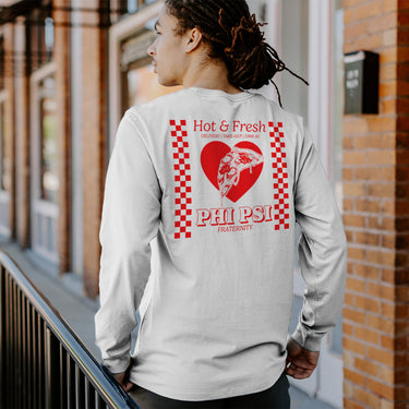 Phi Psi Hot and Fresh Pizza Long Sleeve Tee