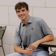 Phi Psi Peter Millar Jubilee Stripe Stretch Polo with Crest