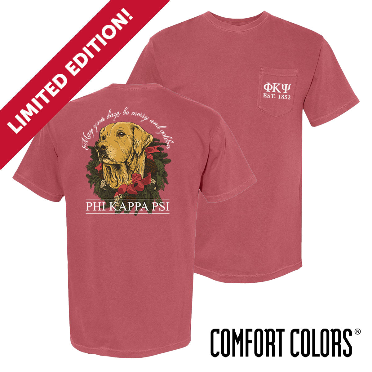 Phi Psi Merry Retriever Short Sleeve Tee