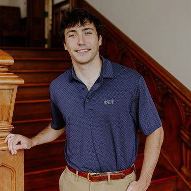 Phi Psi Callaway Chevron Patterned Polo Phi Kappa Psi