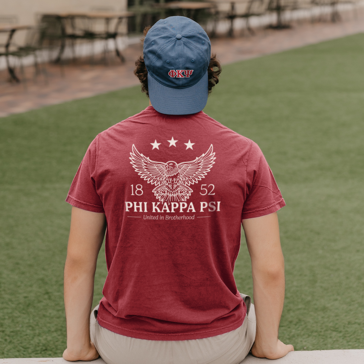 Phi Psi Patriotic Eagle Short Sleeve Tee