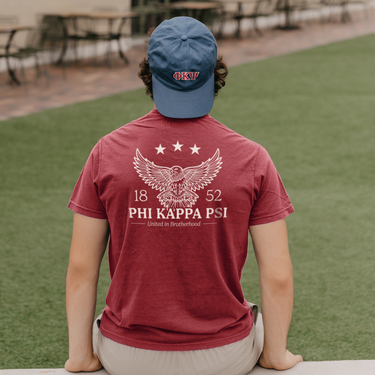 Phi Psi Patriotic Eagle Short Sleeve Tee