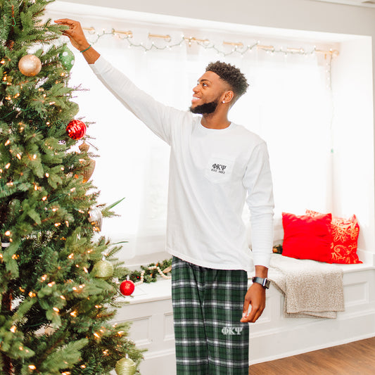 Phi Psi Forest Plaid Flannel Pants