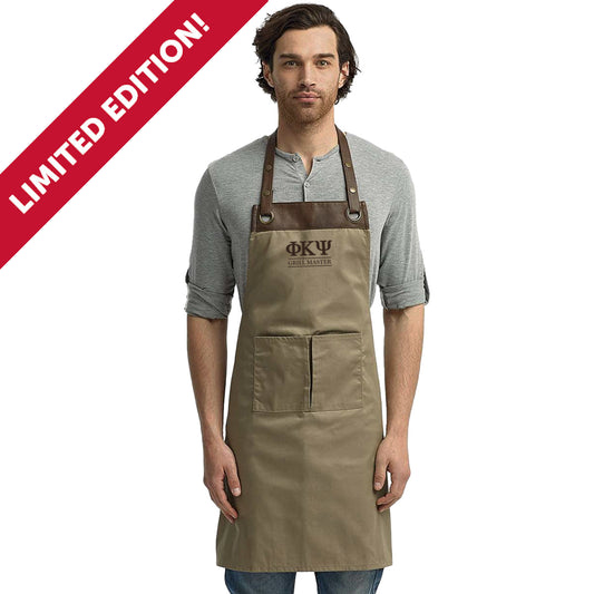 New! Phi Psi Grill Master Embroidered Apron