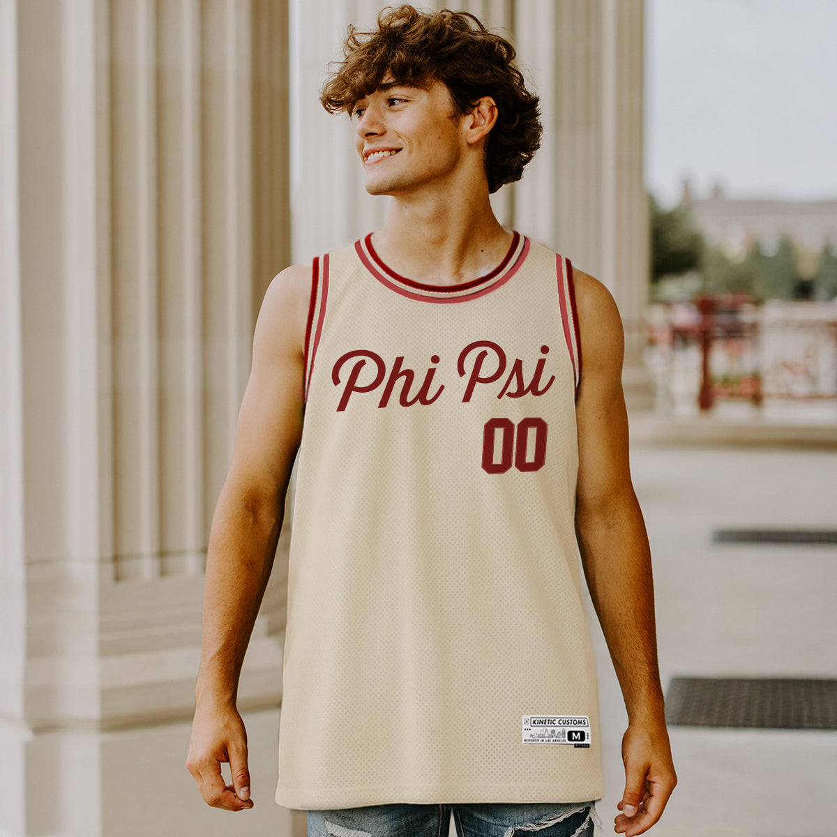 Phi Kappa Psi sublimated fraternity basketball jersey.