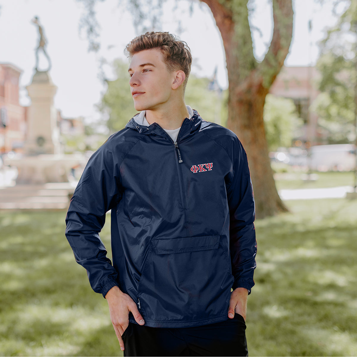 Phi Psi Classic 1/4 Zip Rain Jacket