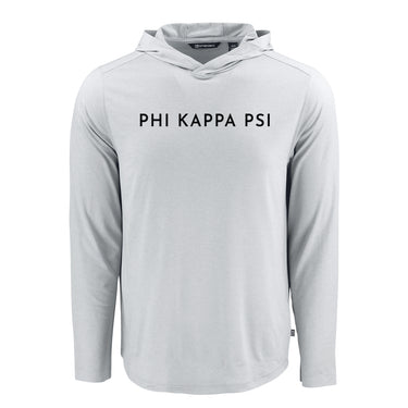 Phi Psi Frat Cutter & Buck Lightweight Performance Hoodie.