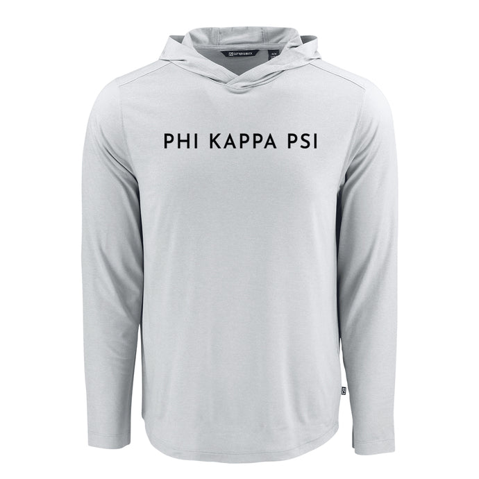 Phi Psi Frat Cutter & Buck Lightweight Performance Hoodie.