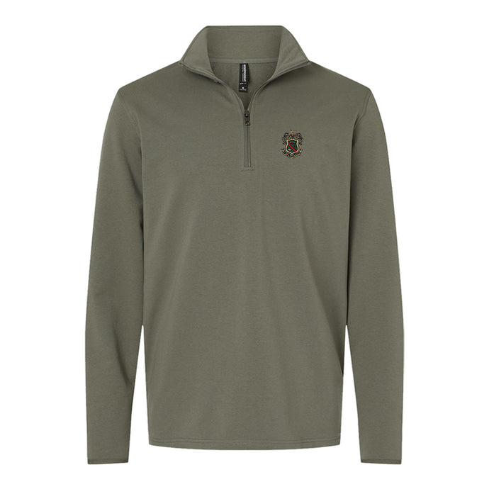 New! Phi Psi Embroidered Crest Quarter Zip Phi Kappa Psi