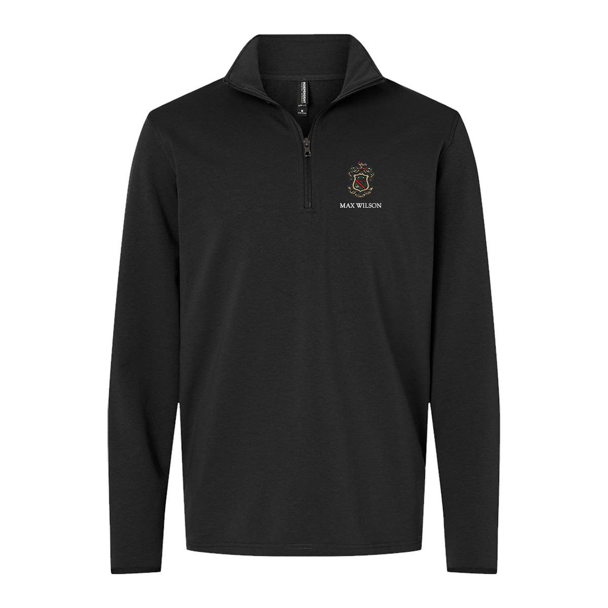 New! Phi Psi Embroidered Crest Quarter Zip