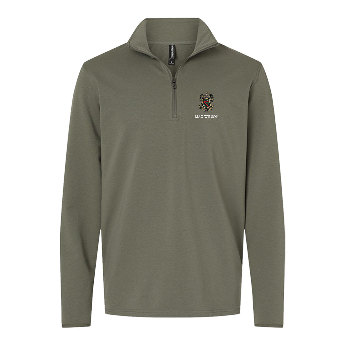 New! Phi Psi Embroidered Crest Quarter Zip Phi Kappa Psi