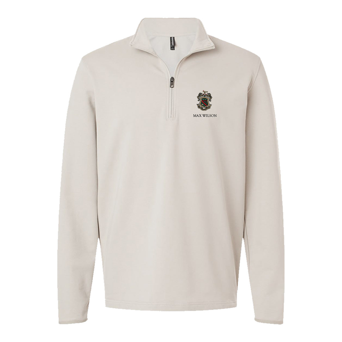New! Phi Psi Embroidered Crest Quarter Zip
