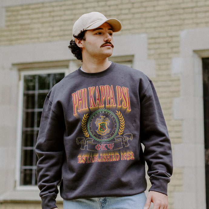 Phi Kappa PsiFraternity Heavyweight Graphic Crewneck